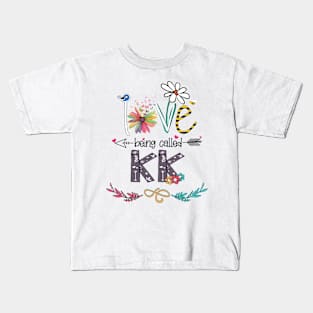 Love Being Called Kk Happy Mother's Day Kids T-Shirt